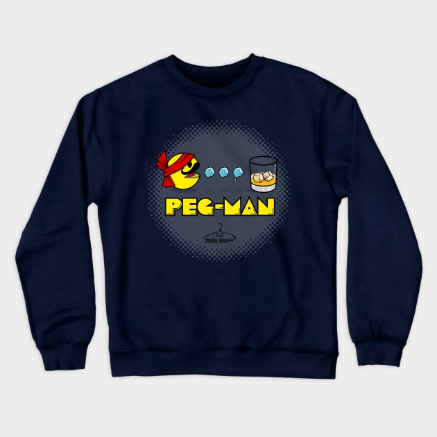 Peg-Man Crewneck Sweatshirt by FunkyHanger